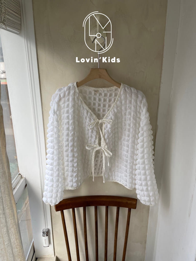 Lovin - Korean Women Fashion - #vintageinspired - Bubble Ribbon Cardigan Mom - 7