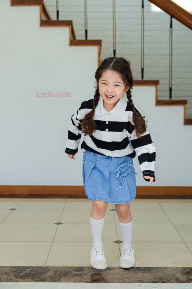 Lydia - Korean Children Fashion - #littlefashionista - Ribbon Skirt Pants - 9