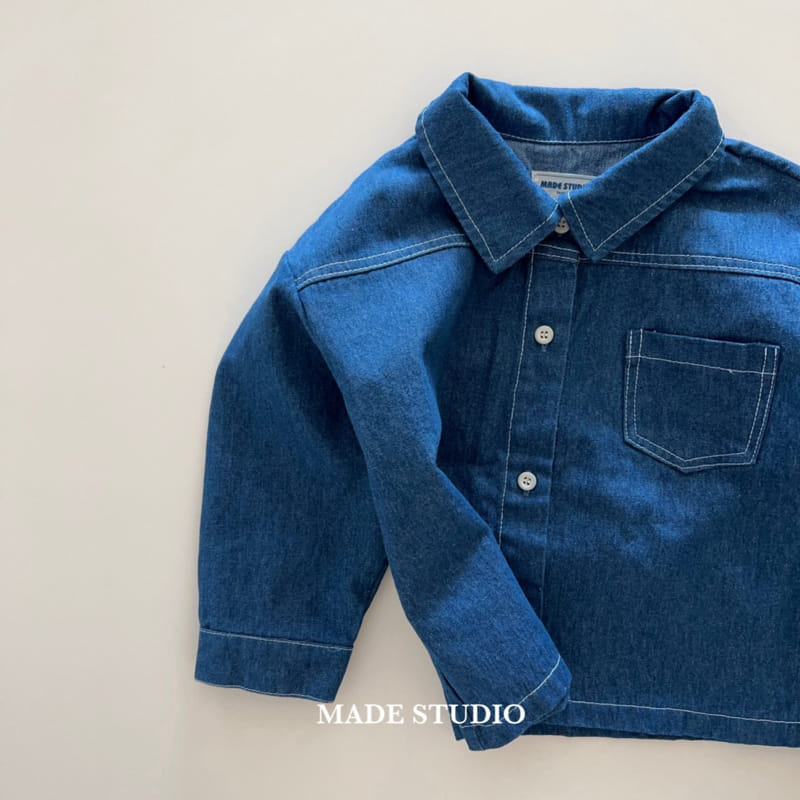 Made Studio - Korean Children Fashion - #childofig - Denim Shirt - 10