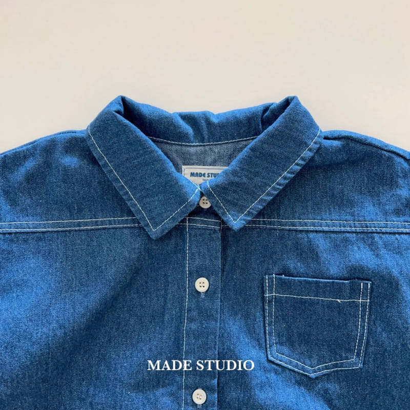 Made Studio - Korean Children Fashion - #childofig - Denim Shirt - 11