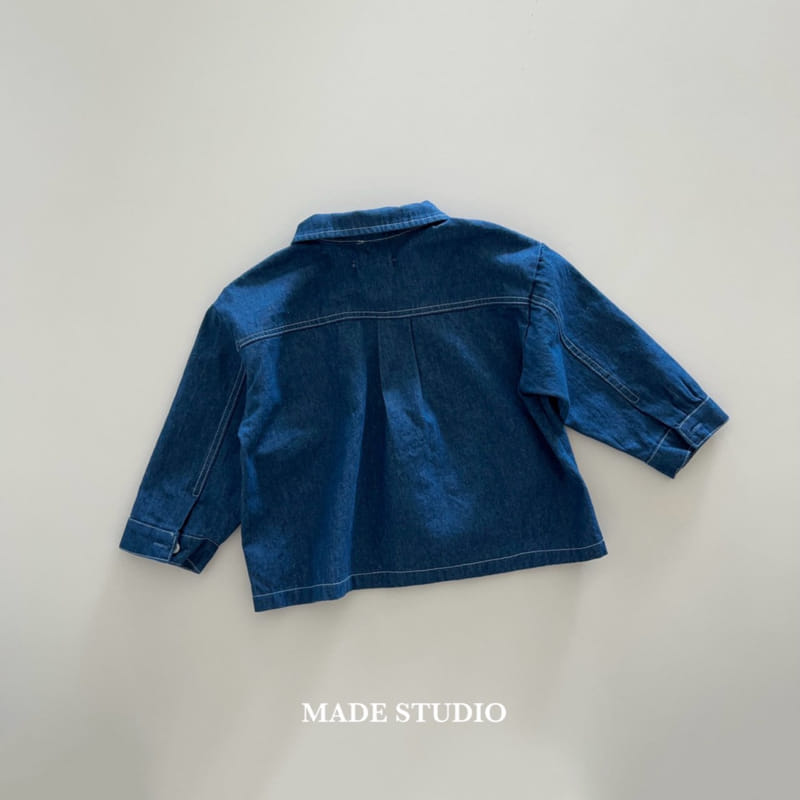 Made Studio - Korean Children Fashion - #childrensboutique - Denim Shirt - 12