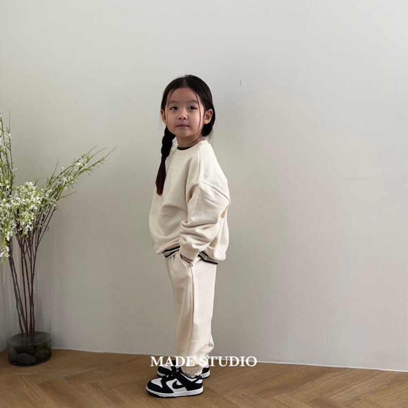 Made Studio - Korean Children Fashion - #fashionkids - Basic Top Bottom Set - 4