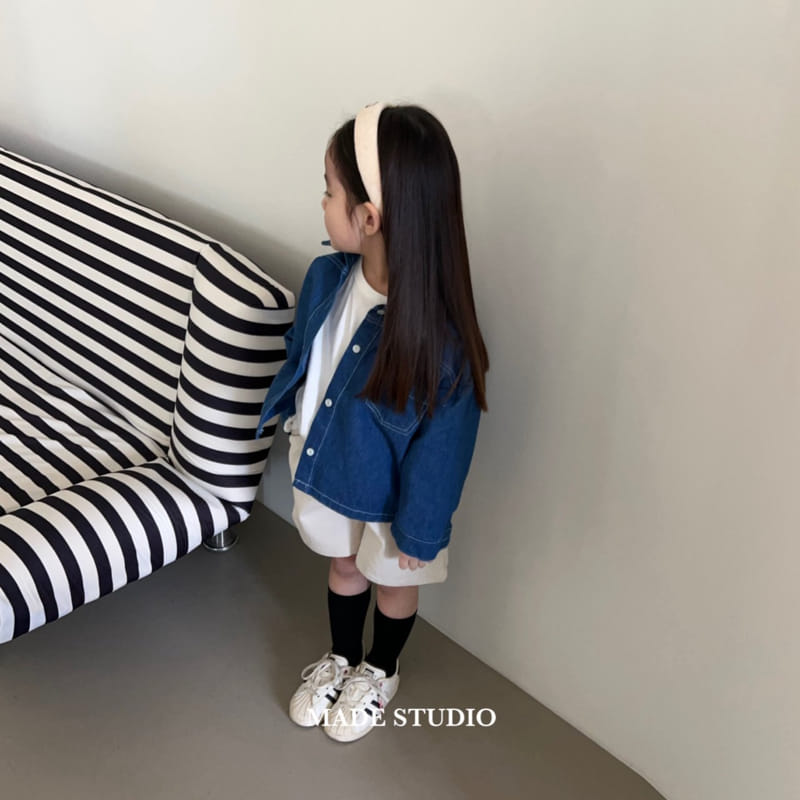 Made Studio - Korean Children Fashion - #littlefashionista - Denim Shirt - 6