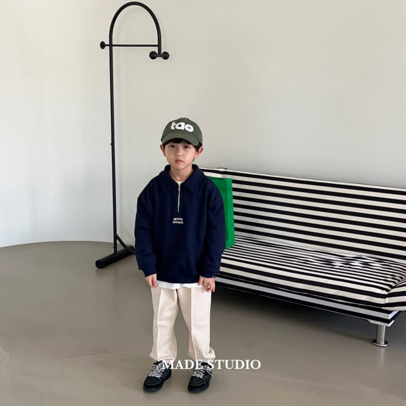 Made Studio - Korean Children Fashion - #magicofchildhood - Made Collar Sweatshirt - 5