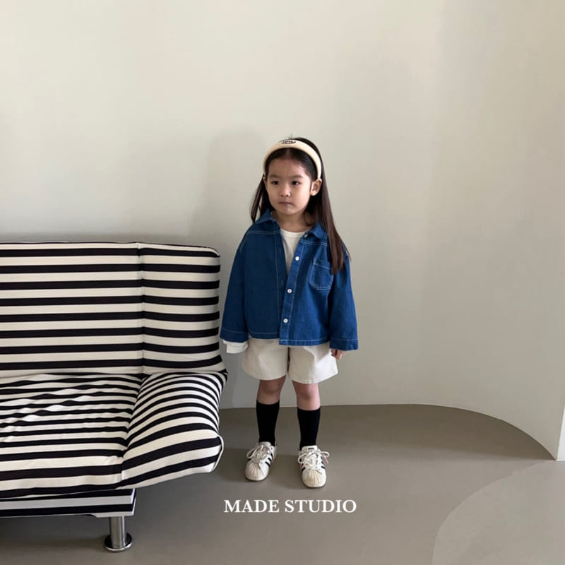 Made Studio - Korean Children Fashion - #minifashionista - Denim Shirt - 8