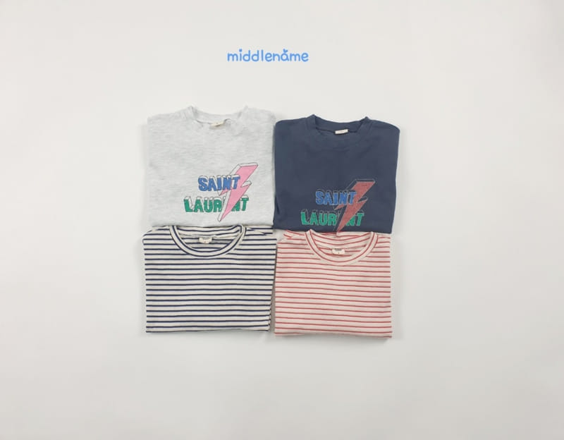 Middle Name - Korean Children Fashion - #discoveringself - Thunder Short Sleeves Tee - 2