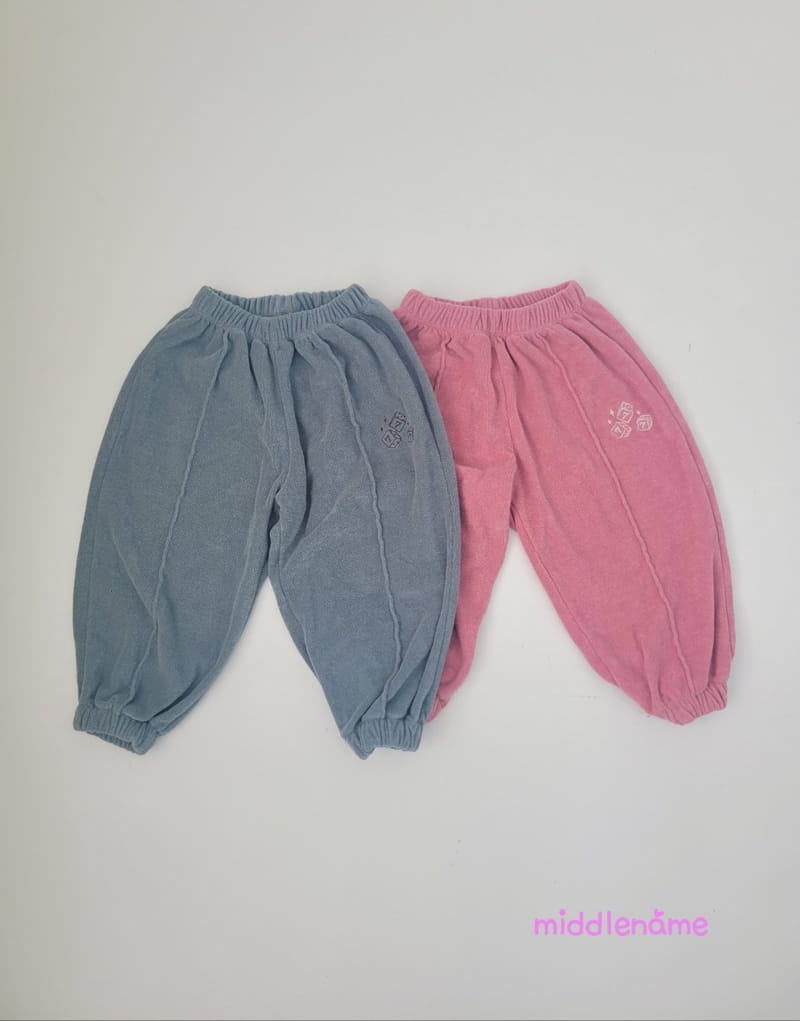 Middle Name - Korean Children Fashion - #minifashionista - Terry Dice Pants