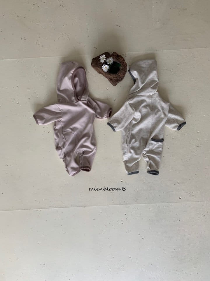 Mienbloom B - Korean Baby Fashion - #babyoninstagram - Bebe Color Hoody Bodysuit - 3