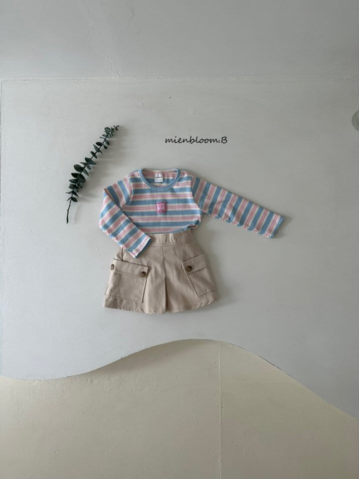 Mienbloom B - Korean Children Fashion - #discoveringself - Heart Stripes Tee - 10