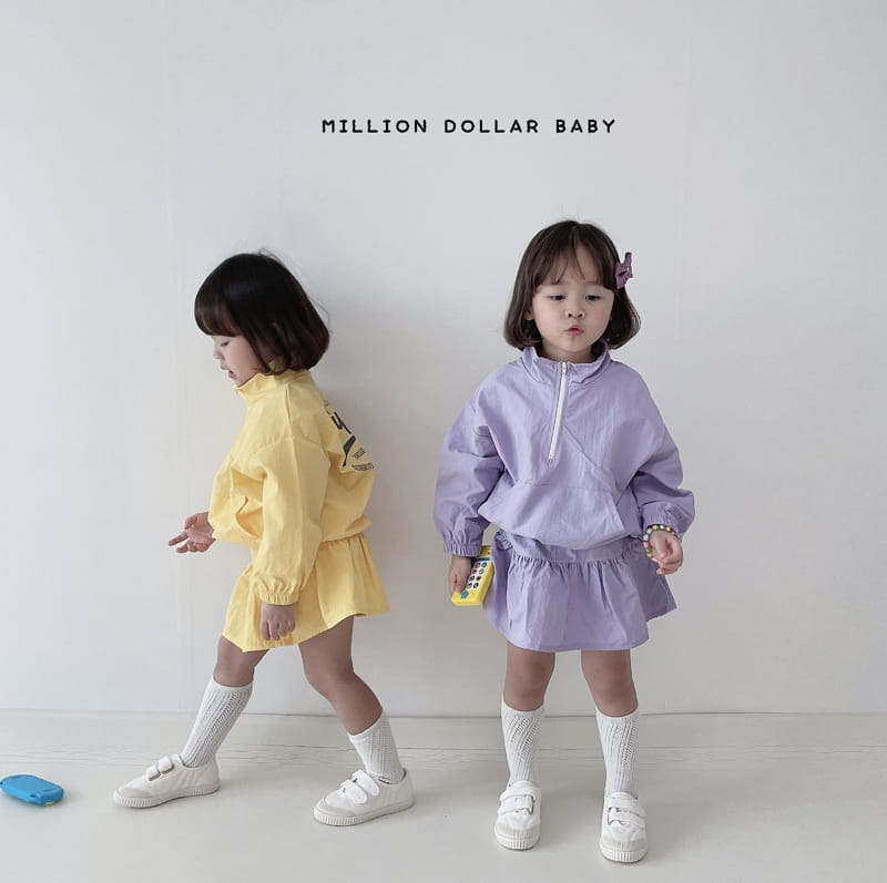 Million Dollar Baby - Korean Children Fashion - #kidzfashiontrend - New York Anorak Top Skirt Set - 4