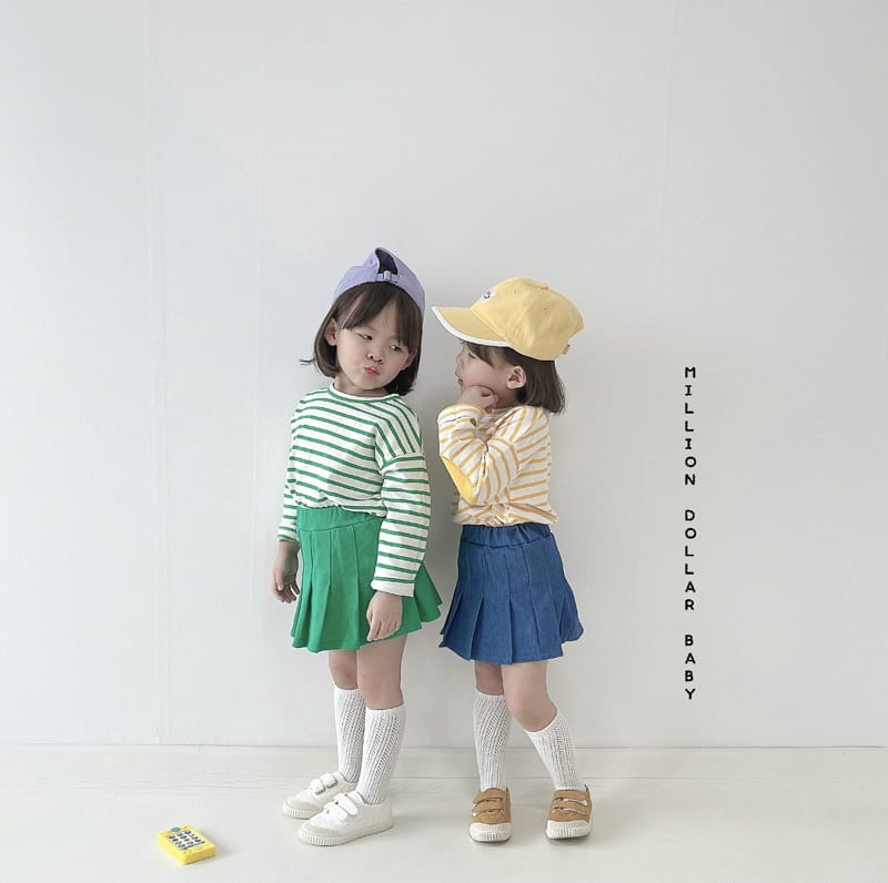 Million Dollar Baby - Korean Children Fashion - #childofig - Stripes Bread Tee - 7