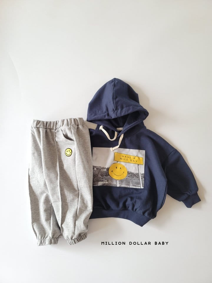 Million Dollar Baby - Korean Children Fashion - #childrensboutique - Smile Nice Hoody - 9