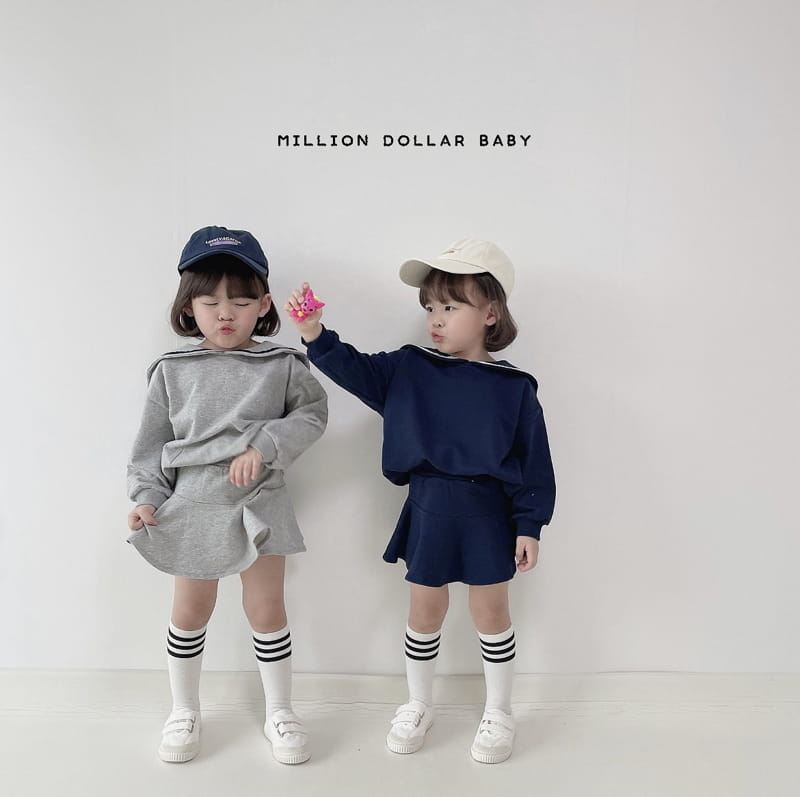 Million Dollar Baby - Korean Children Fashion - #kidsstore - Sailor Top Bottom Set