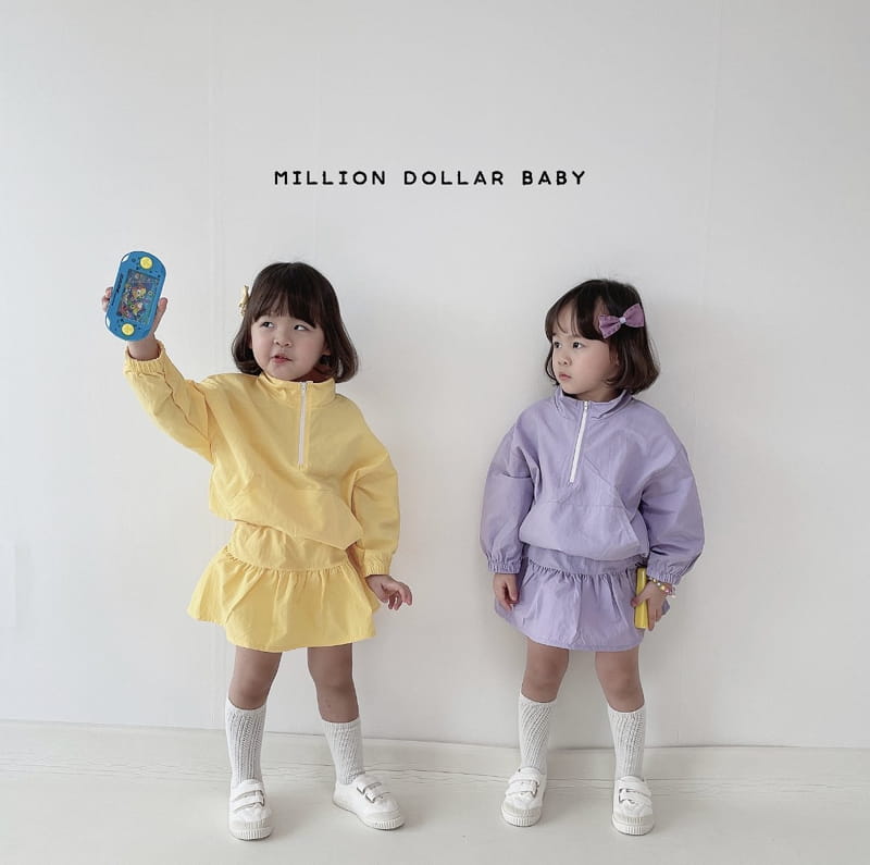 Million Dollar Baby - Korean Children Fashion - #kidzfashiontrend - New York Anorak Top Skirt Set - 3