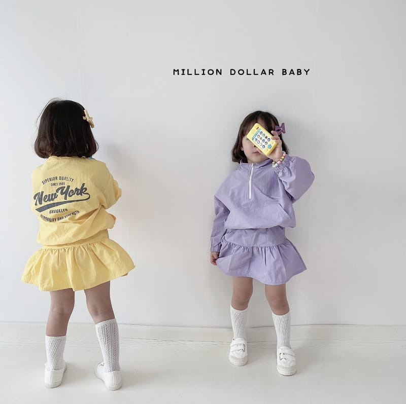 Million Dollar Baby - Korean Children Fashion - #magicofchildhood - New York Anorak Top Skirt Set - 6