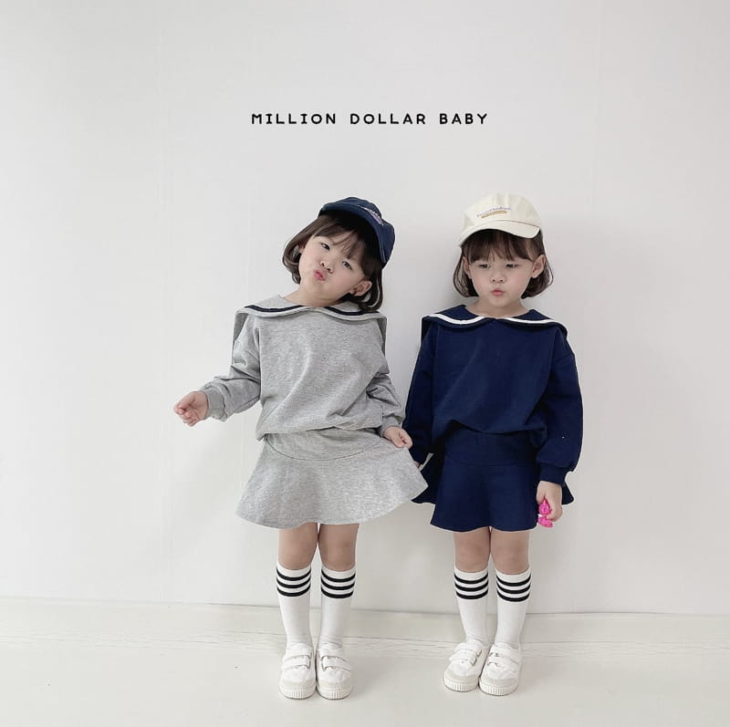 Million Dollar Baby - Korean Children Fashion - #magicofchildhood - Sailor Top Bottom Set - 5