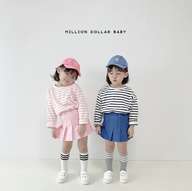 Million Dollar Baby - Korean Children Fashion - #magicofchildhood - Wrinkle Skirt - 2