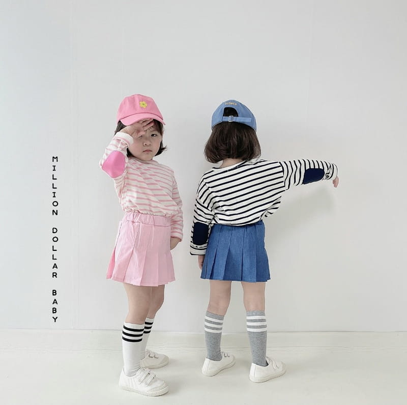 Million Dollar Baby - Korean Children Fashion - #minifashionista - Wrinkle Skirt - 3