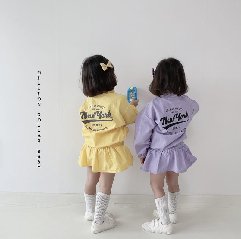 Million Dollar Baby - Korean Children Fashion - #prettylittlegirls - New York Anorak Top Skirt Set - 8