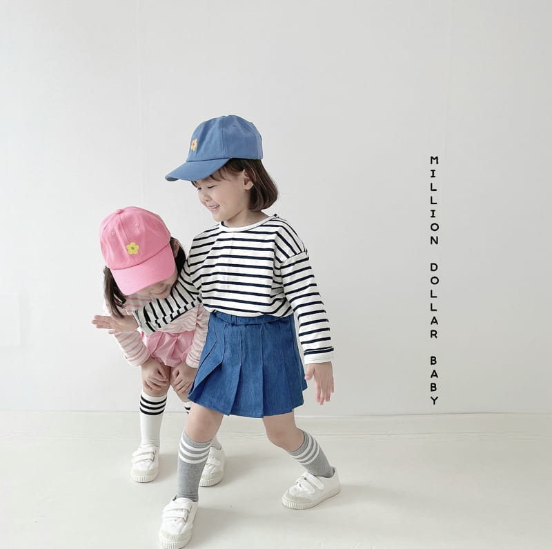 Million Dollar Baby - Korean Children Fashion - #minifashionista - Wrinkle Skirt - 4