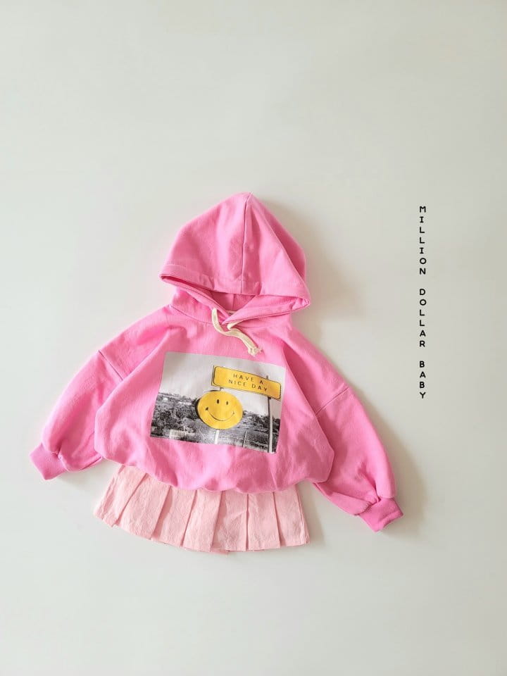 Million Dollar Baby - Korean Children Fashion - #minifashionista - Smile Nice Hoody - 4