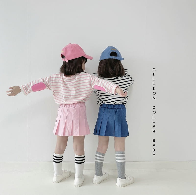 Million Dollar Baby - Korean Children Fashion - #stylishchildhood - Wrinkle Skirt - 7