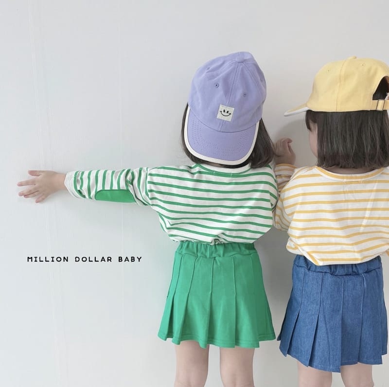 Million Dollar Baby - Korean Children Fashion - #stylishchildhood - Stripes Bread Tee - 6