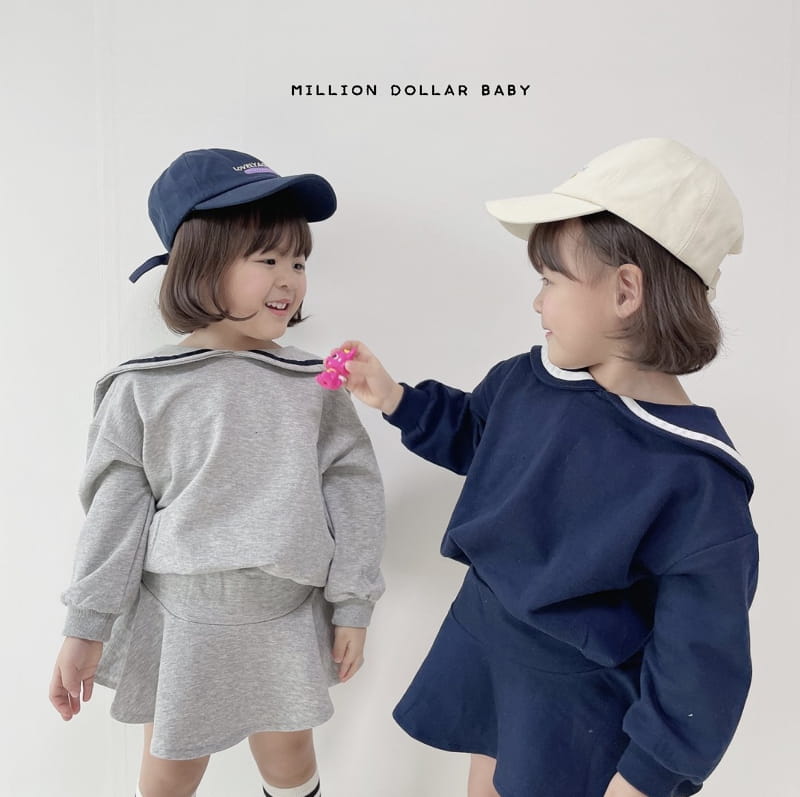 Million Dollar Baby - Korean Children Fashion - #todddlerfashion - Sailor Top Bottom Set - 8