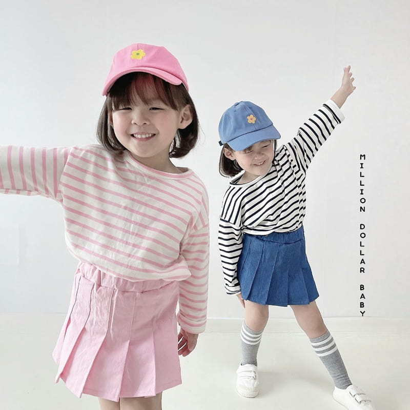 Million Dollar Baby - Korean Children Fashion - #todddlerfashion - Wrinkle Skirt - 5