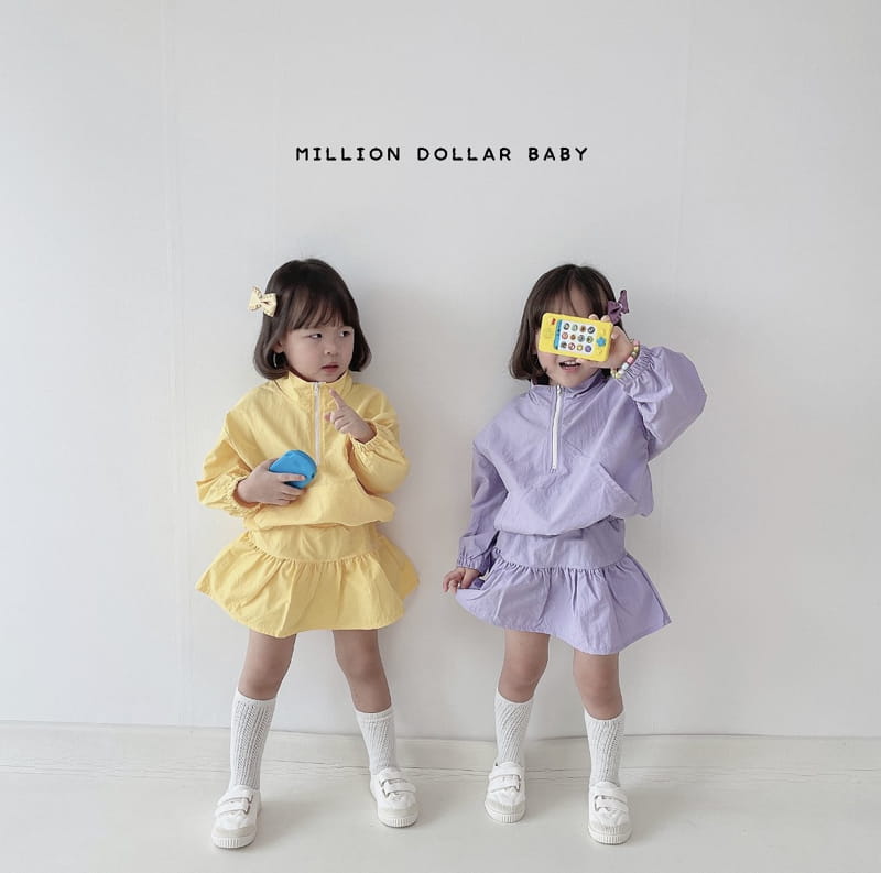 Million Dollar Baby - Korean Children Fashion - #toddlerclothing - New York Anorak Top Skirt Set - 10