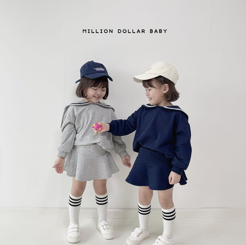 Million Dollar Baby - Korean Children Fashion - #toddlerclothing - Sailor Top Bottom Set - 9