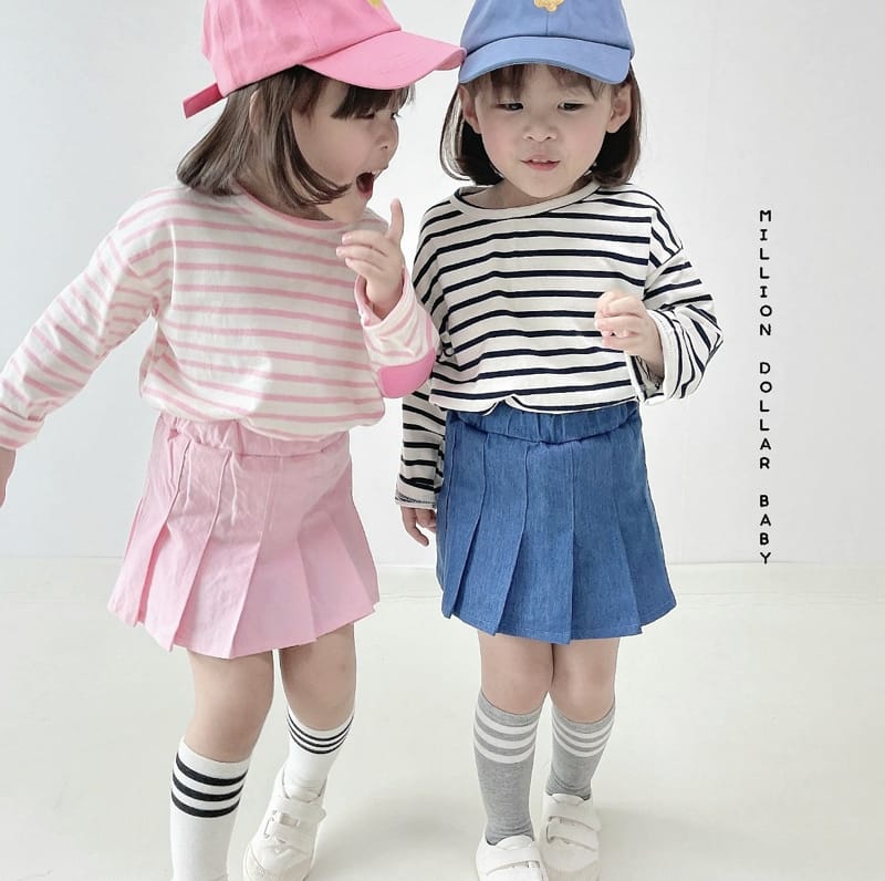 Million Dollar Baby - Korean Children Fashion - #toddlerclothing - Wrinkle Skirt - 6