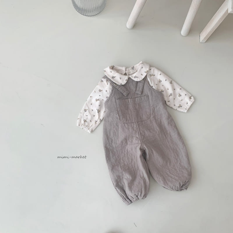 Mimi Market - Korean Baby Fashion - #babyfashion - Berry Dungarees - 12