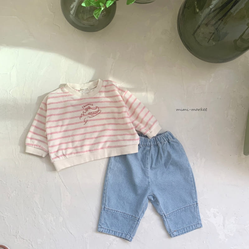 Mimi Market - Korean Baby Fashion - #smilingbaby - Denim Slit Pants