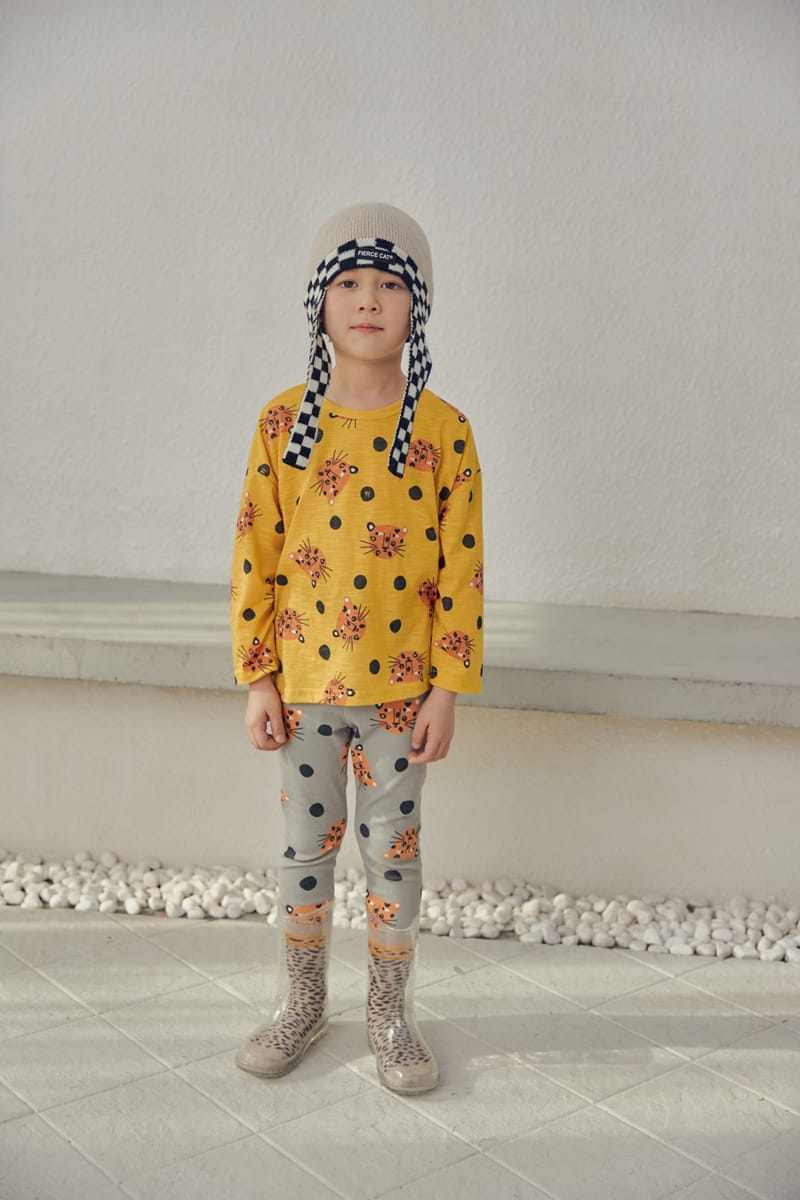 Mimico - Korean Children Fashion - #magicofchildhood - Cheetah Slav Tee - 2