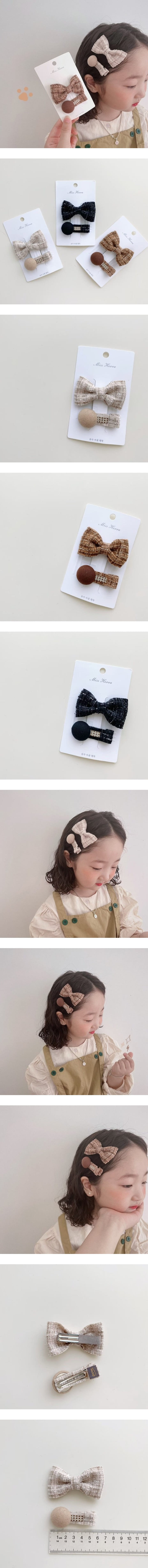 Miso - Korean Children Fashion - #magicofchildhood - New Twid Hairpin Set