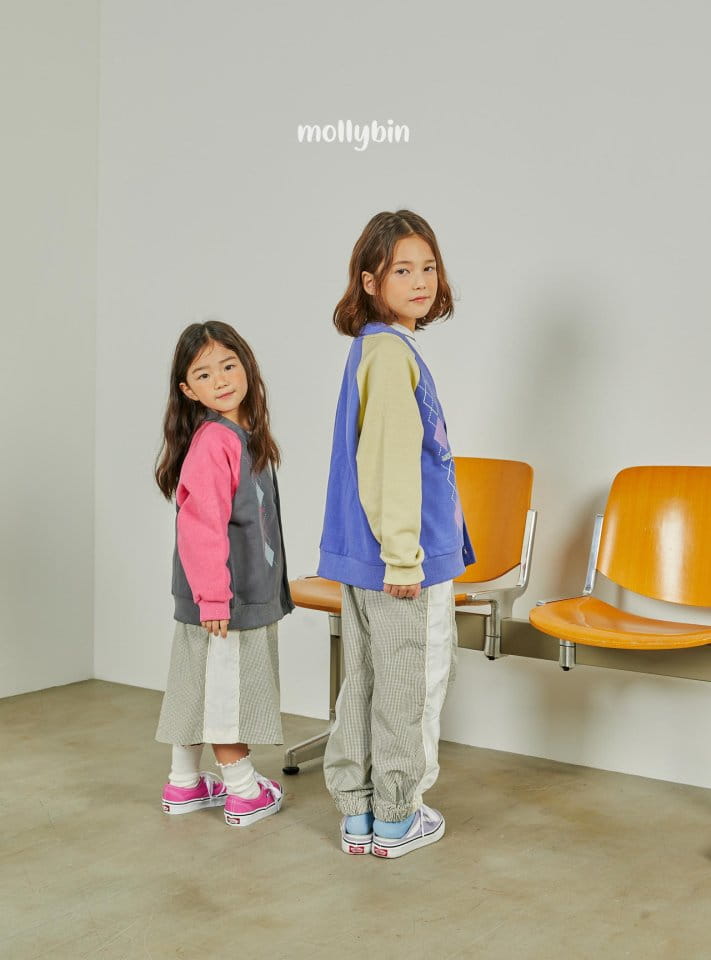 Mollybin - Korean Children Fashion - #Kfashion4kids - Argyle Cardigan - 7