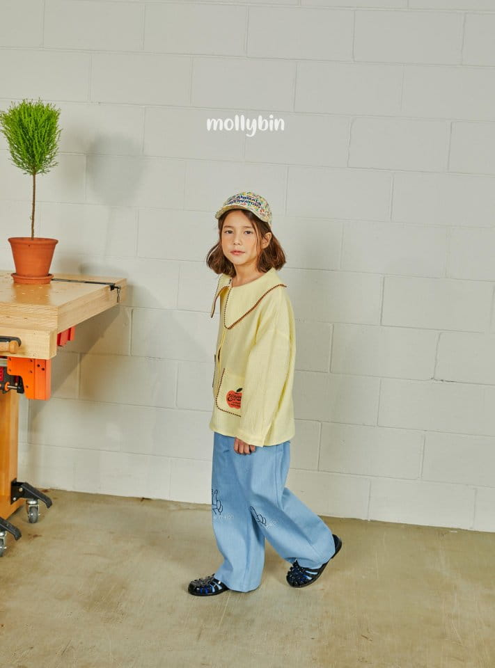 Mollybin - Korean Children Fashion - #childofig - V Wide Pants - 9