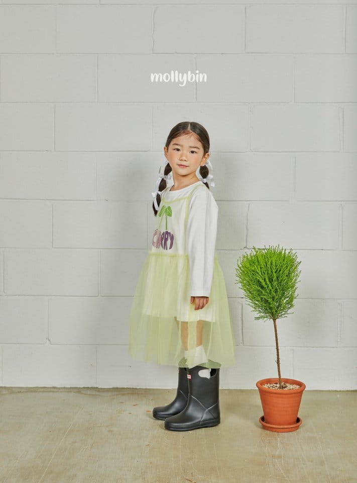 Mollybin - Korean Children Fashion - #fashionkids - Cherry Tul One-piece - 10