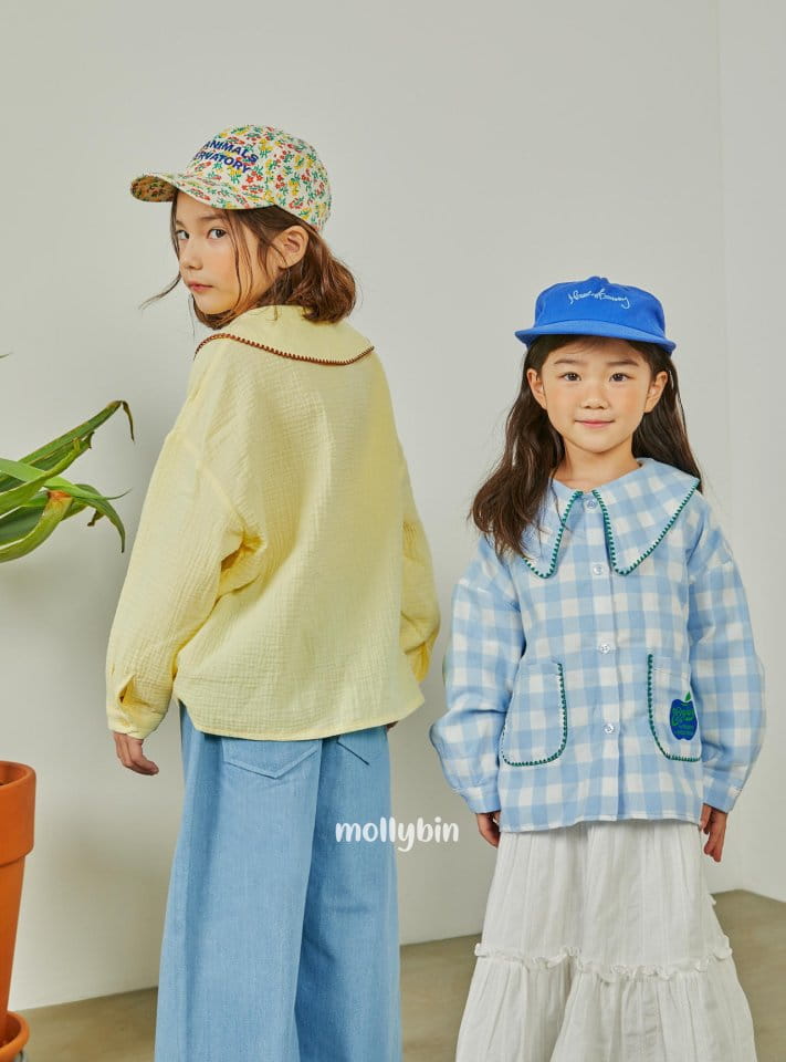 Mollybin - Korean Children Fashion - #kidsshorts - Apple Blouse - 7