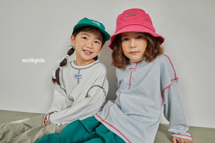 Mollybin - Korean Children Fashion - #kidsshorts - Molly Label Tee - 5