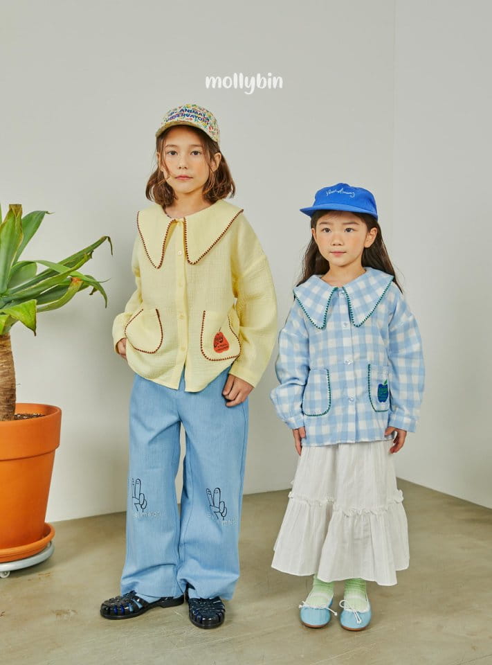 Mollybin - Korean Children Fashion - #kidsshorts - V Wide Pants