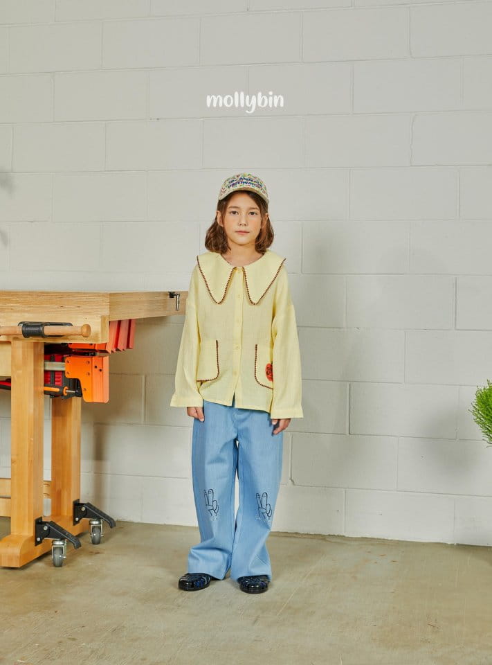 Mollybin - Korean Children Fashion - #kidsstore - V Wide Pants - 2