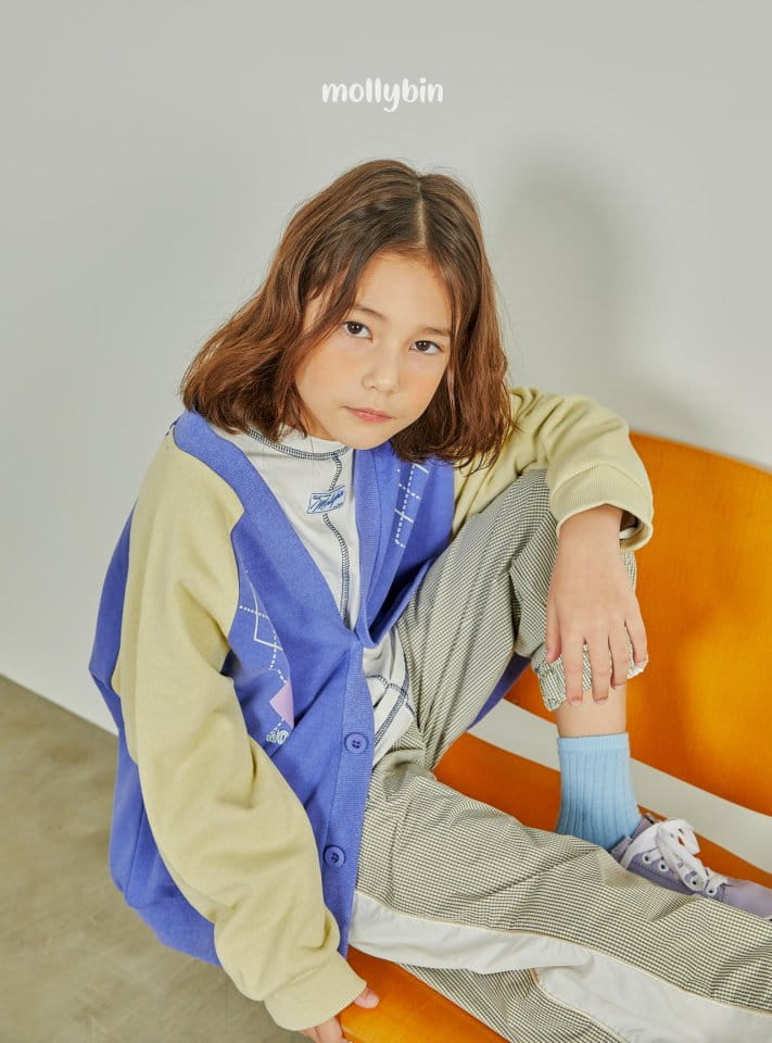 Mollybin - Korean Children Fashion - #magicofchildhood - Argyle Cardigan - 9