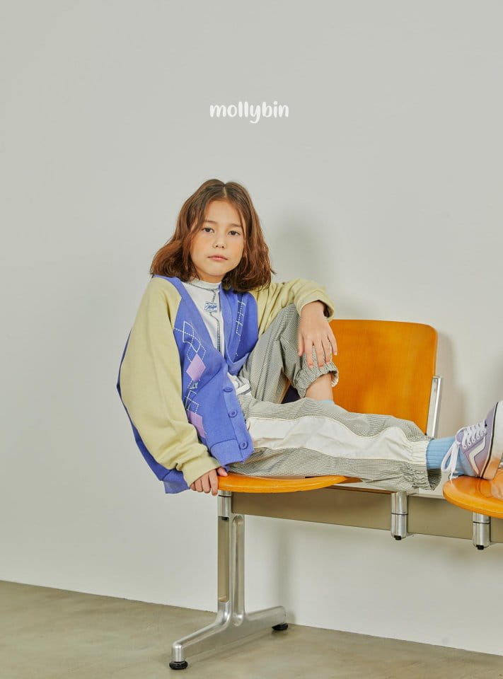 Mollybin - Korean Children Fashion - #minifashionista - Argyle Cardigan - 10