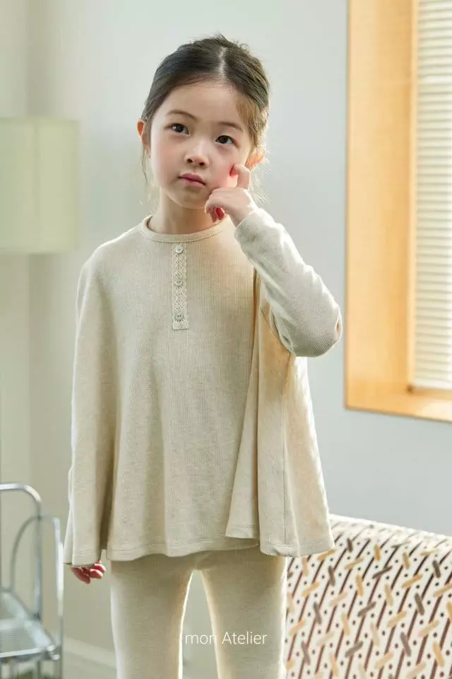 Mon Atelier - Korean Children Fashion - #kidsshorts - At Home Tee - 2