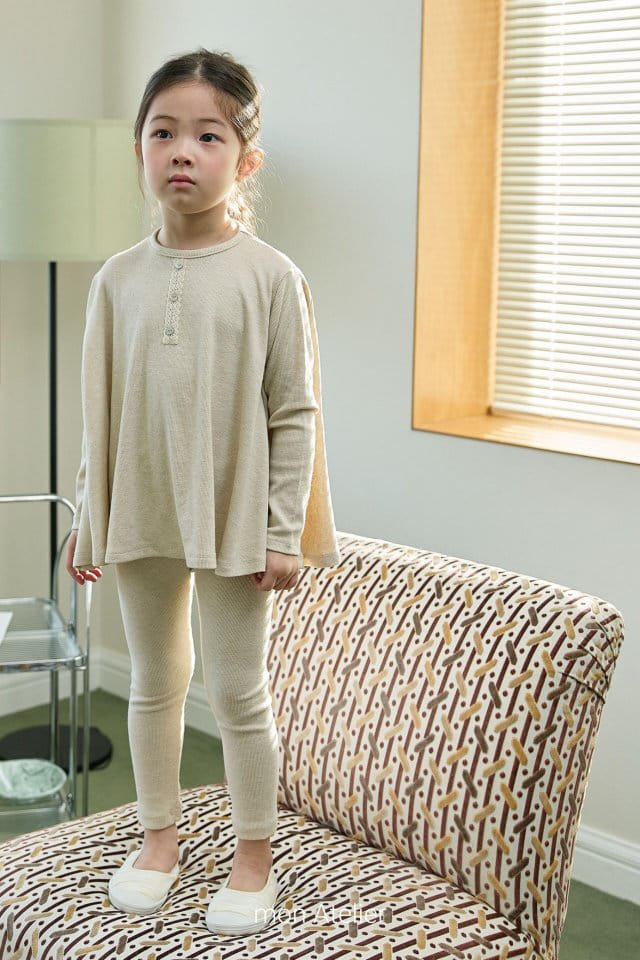 Mon Atelier - Korean Children Fashion - #kidzfashiontrend - At Home Leggings - 7