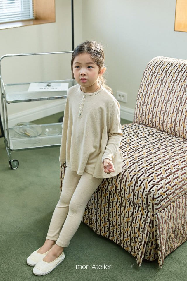 Mon Atelier - Korean Children Fashion - #littlefashionista - At Home Leggings - 9