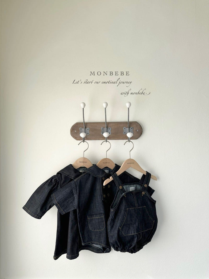 Monbebe - Korean Baby Fashion - #babyboutique - Denim Bebe Bodysuit - 12