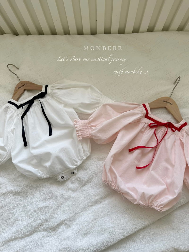 Monbebe - Korean Baby Fashion - #babyboutiqueclothing - Marine Rosa Bodysuit